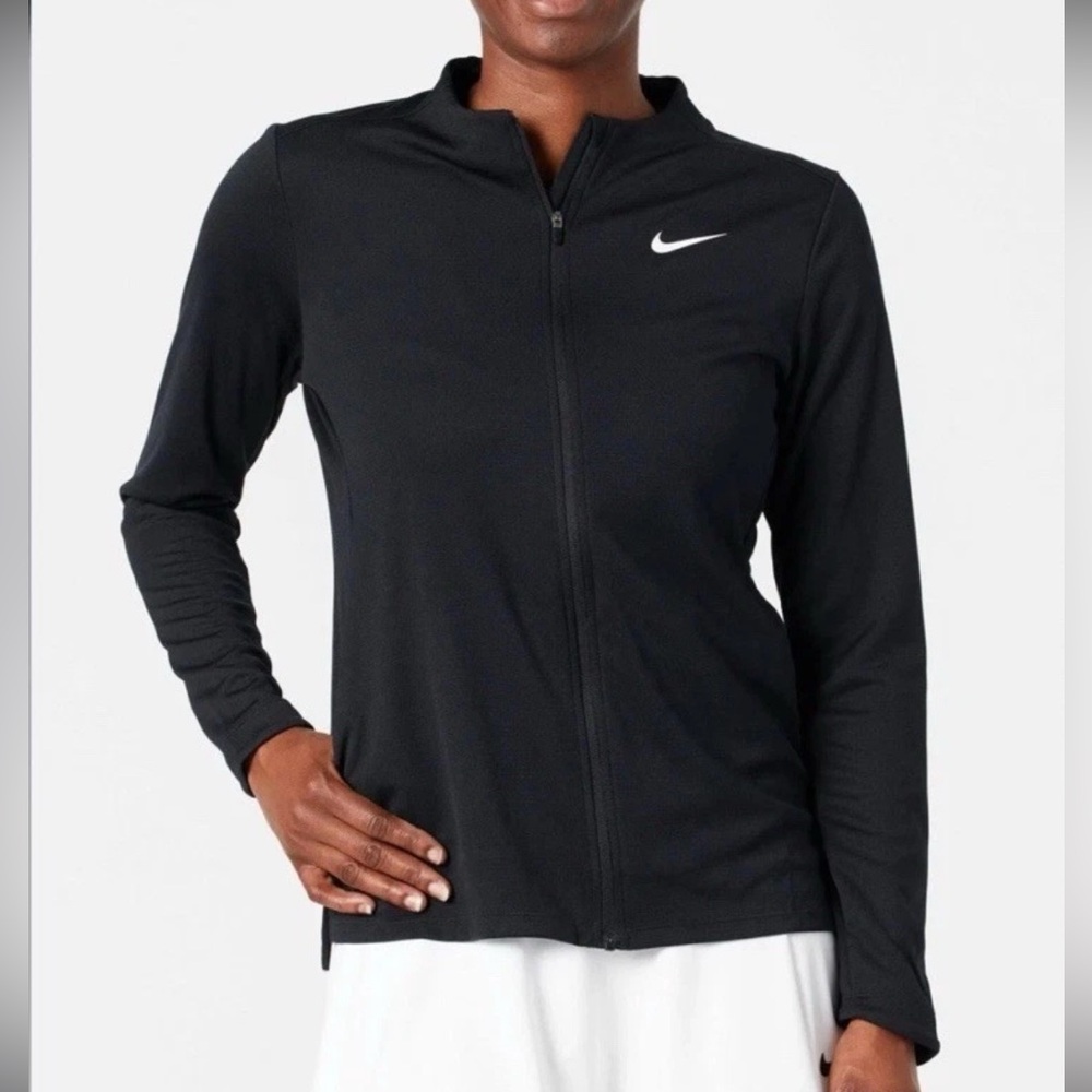Nike Women’s Performance Dri-fit full zip golf athletic Jacket in Black - Picture 5 of 5